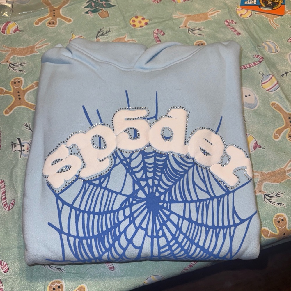 Blue Sp5der Hoodie
